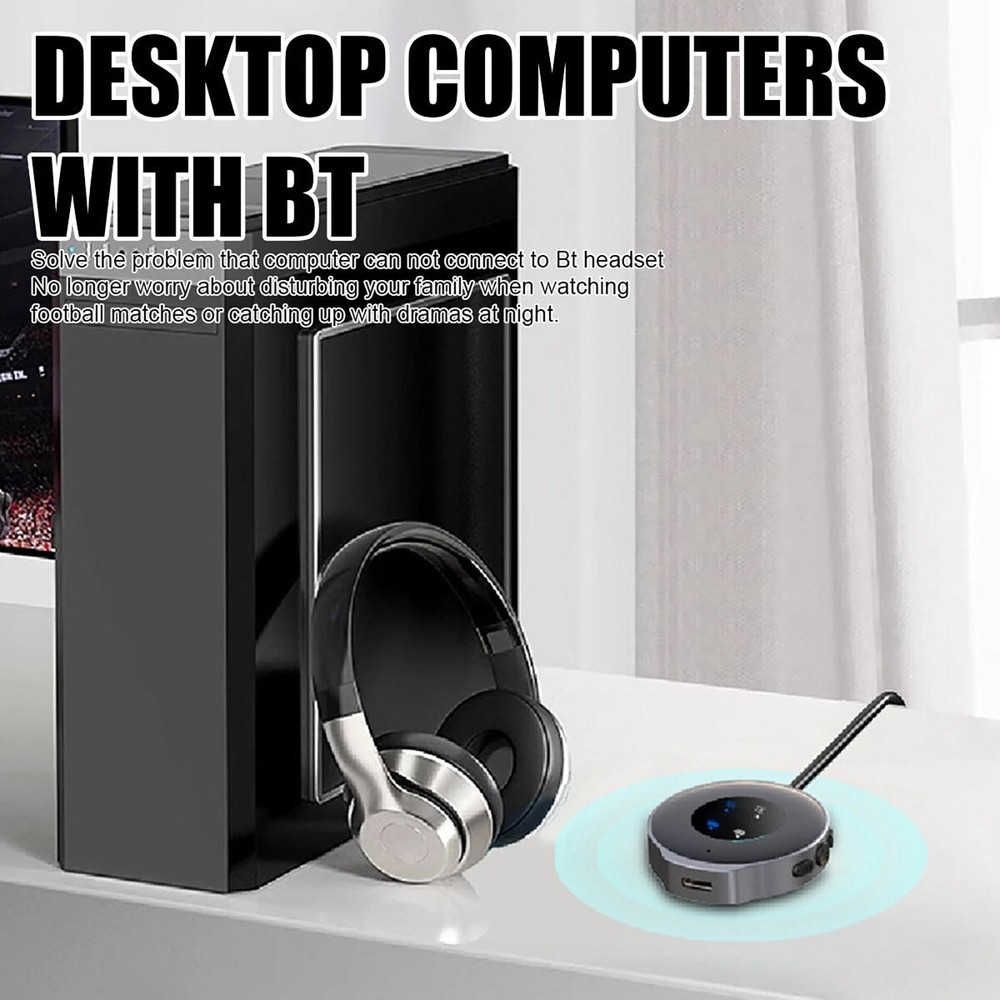 High Performance Bluetooth 5.3 Wireless Transmitter Receiver Car Aux Adapter