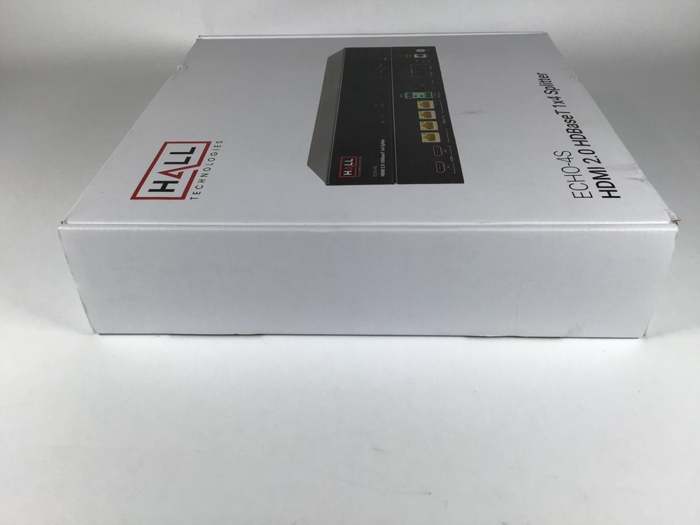 HALL TECHOLOGIES ECHO-4S HDMI 2.0 HDBaseT 1X4 Splitter *