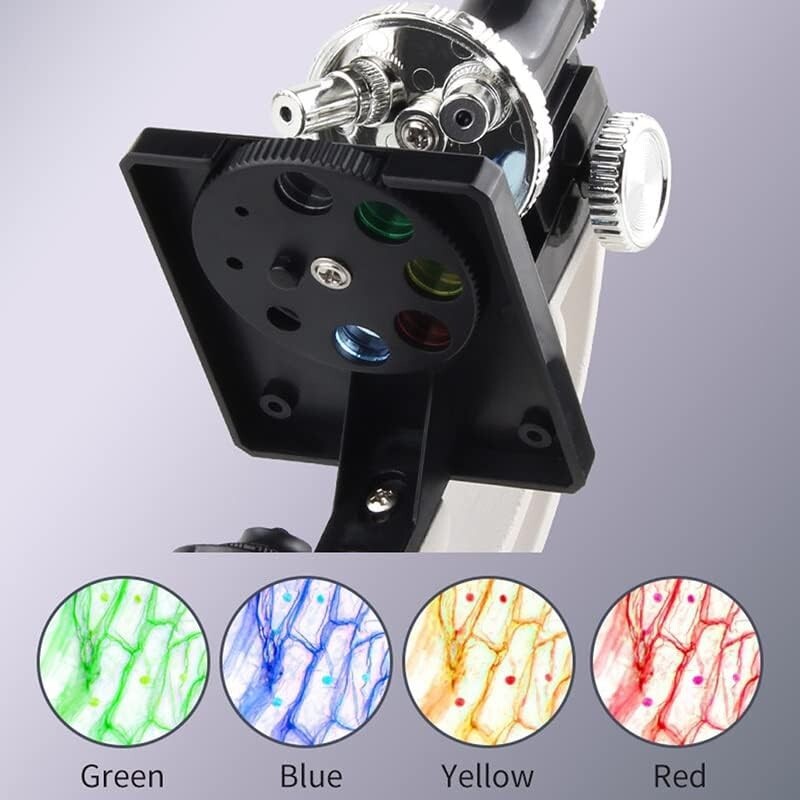 28 Pc Microscope Set 1200x With Black Carry Case Explore The World Observation