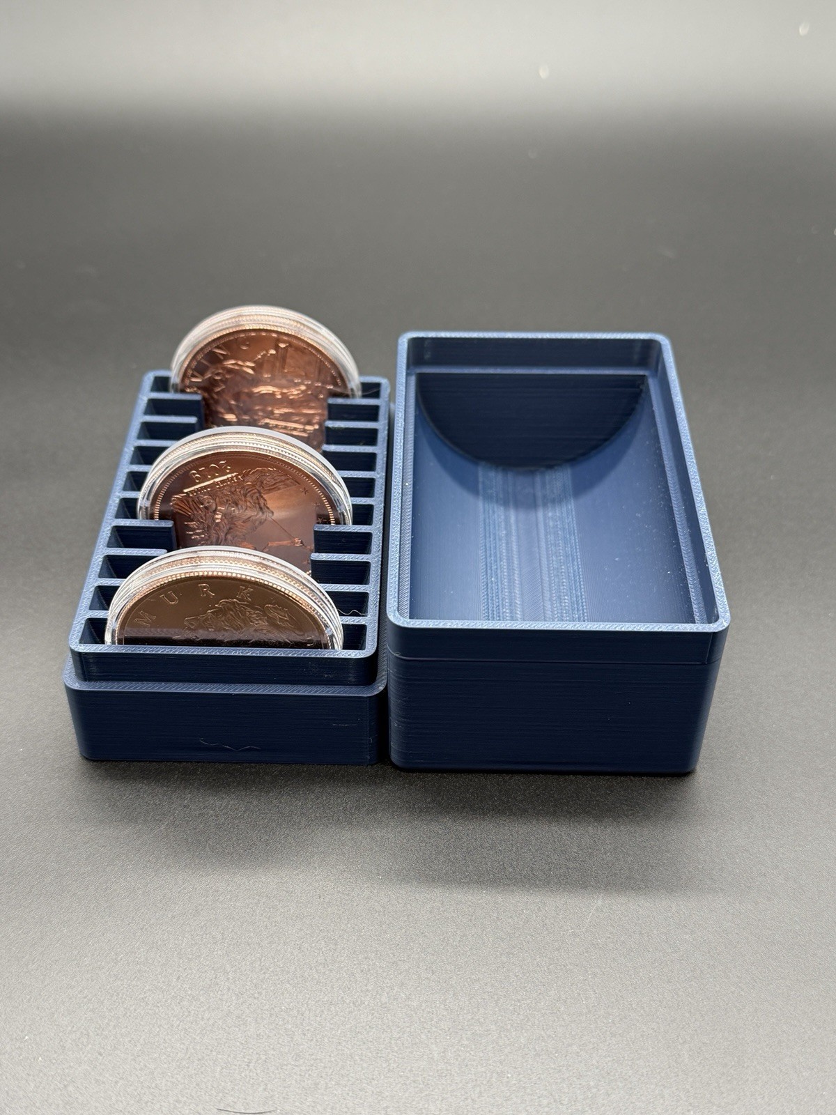 Silver Storage Box/Holder Holds 10x 1oz Silver Bars In Standard Capsules