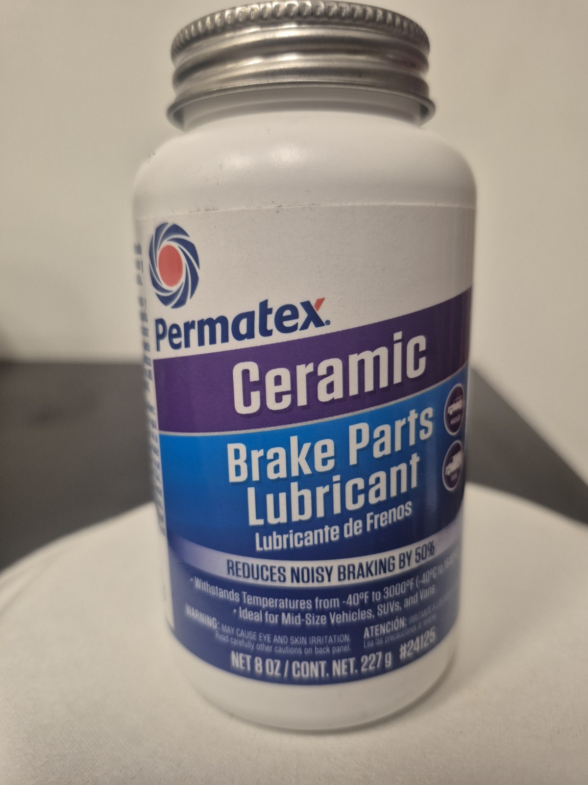 Permatex 24125 Ceramic  Brake Parts Lubricant, 8 oz., Pack of 1
