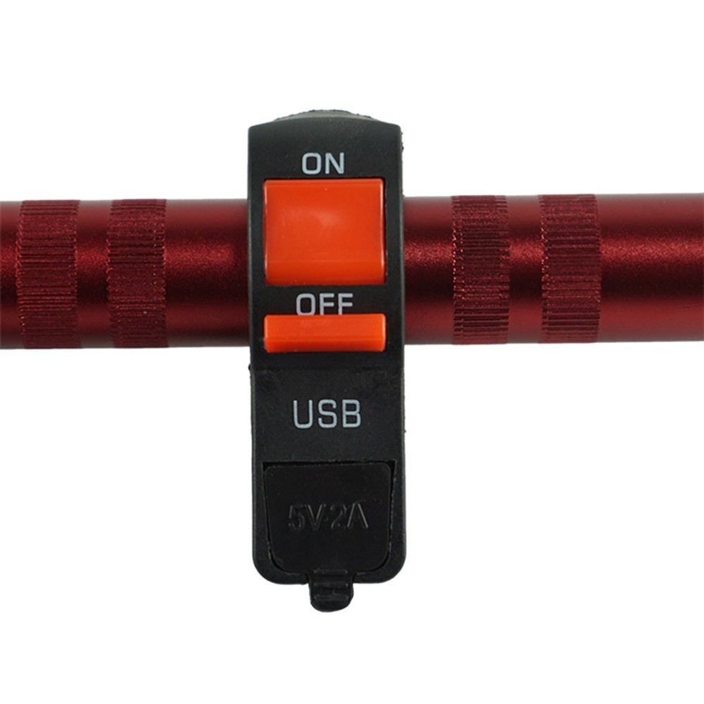 Convenient Motorcycle USB Charger with Built In Headlight Functionality