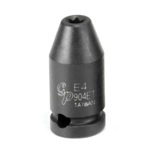 Grey Pneumatic 904ET 1/4" Drive x E4 Standard Length External Impact Socket