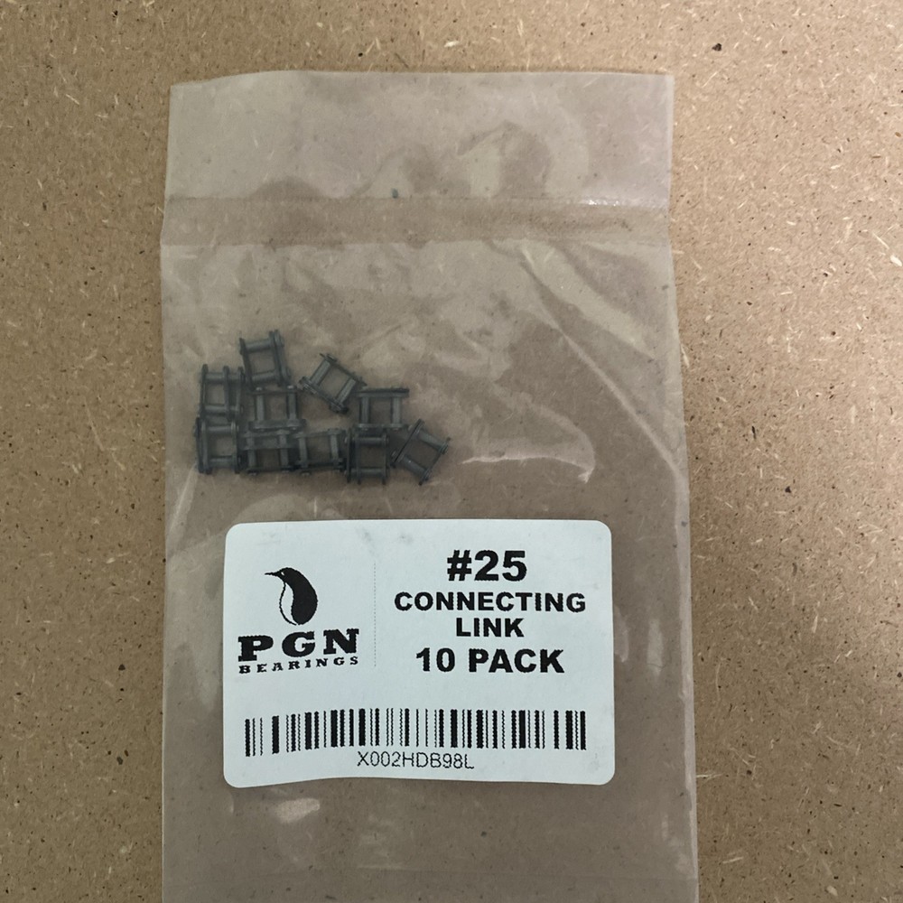 PGN #25 Roller Chain Connecting Links (10 Pack)