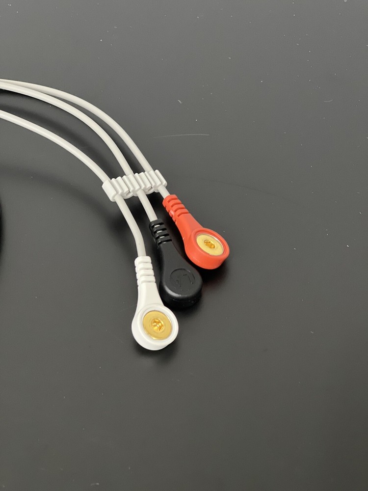 Mindray DPM5 ECG Cable 6 Pin 3 Leads Snap AHA - Same Day Shipping