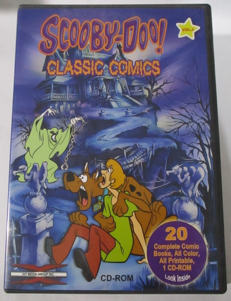 Scooby-Doo Classic Comics Vol. 1 CD-ROM for PC W/ 20 Printable Comics