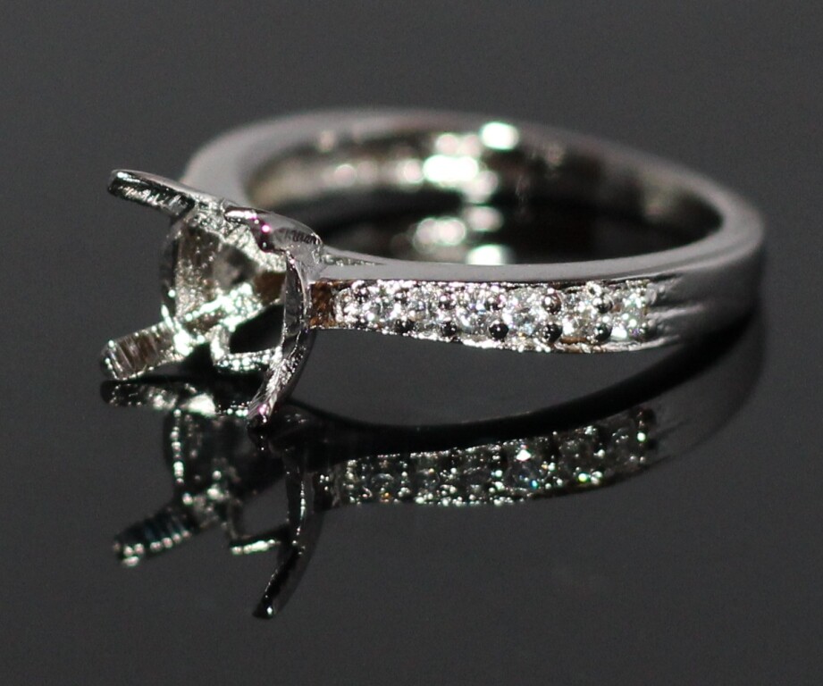 Semi Mount Ring 925 Sterling Silver Ring Stone Size 5X5 MM Square or Round Shape