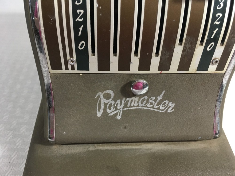 VINTAGE PAYMASTER SYSTEM / SERIES 600 / 7 COLUMN CHECK WRITER / STAMPER MACHINE