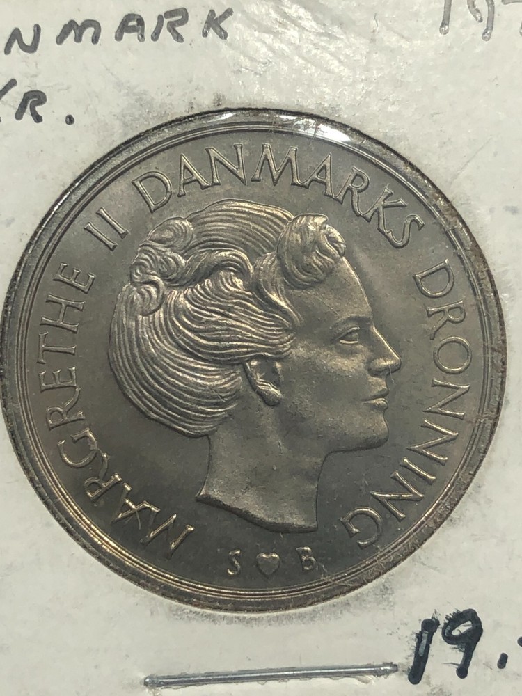 1977 Denmark One Krone Foreign Coin #1835