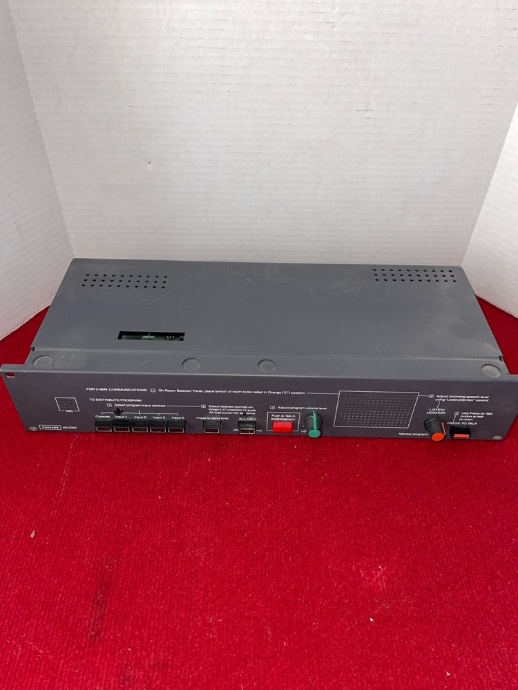 Rauland Borg MCZ300 Intercom & Program Control Center Whs1