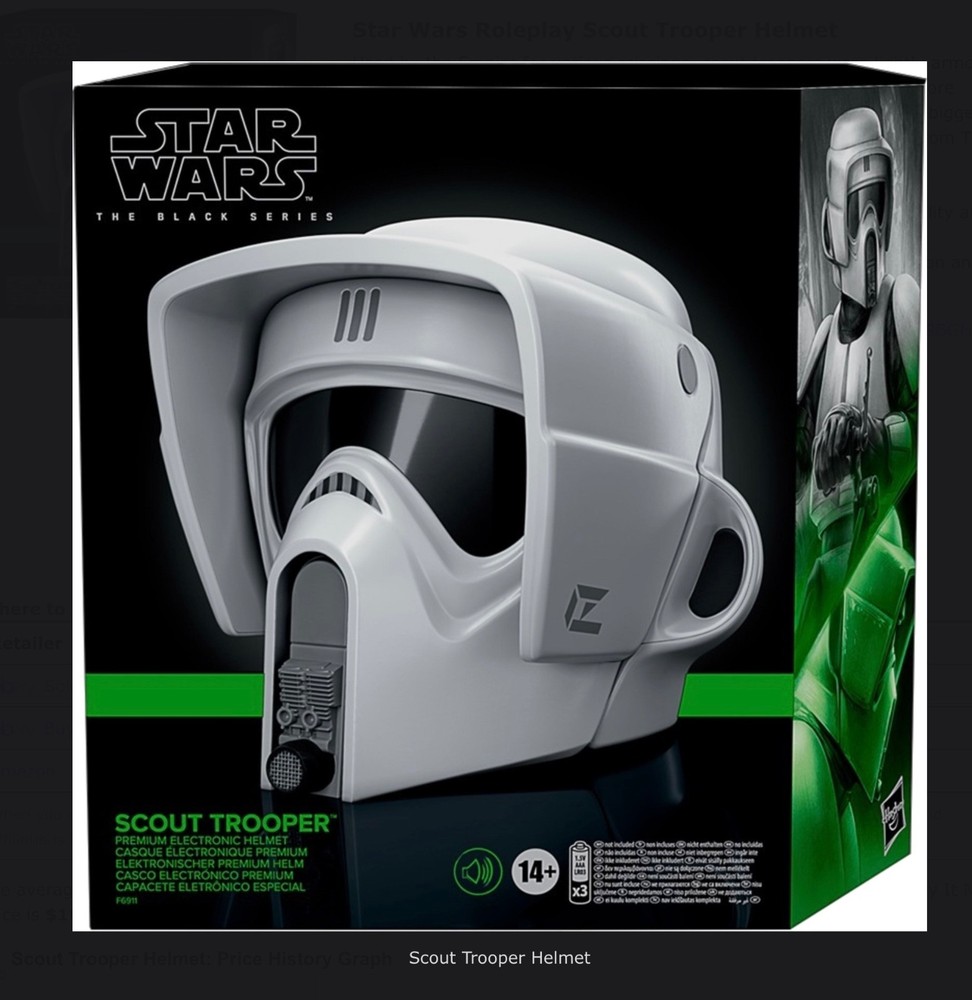 HASBRO STAR WARS HELMET Scout Trooper