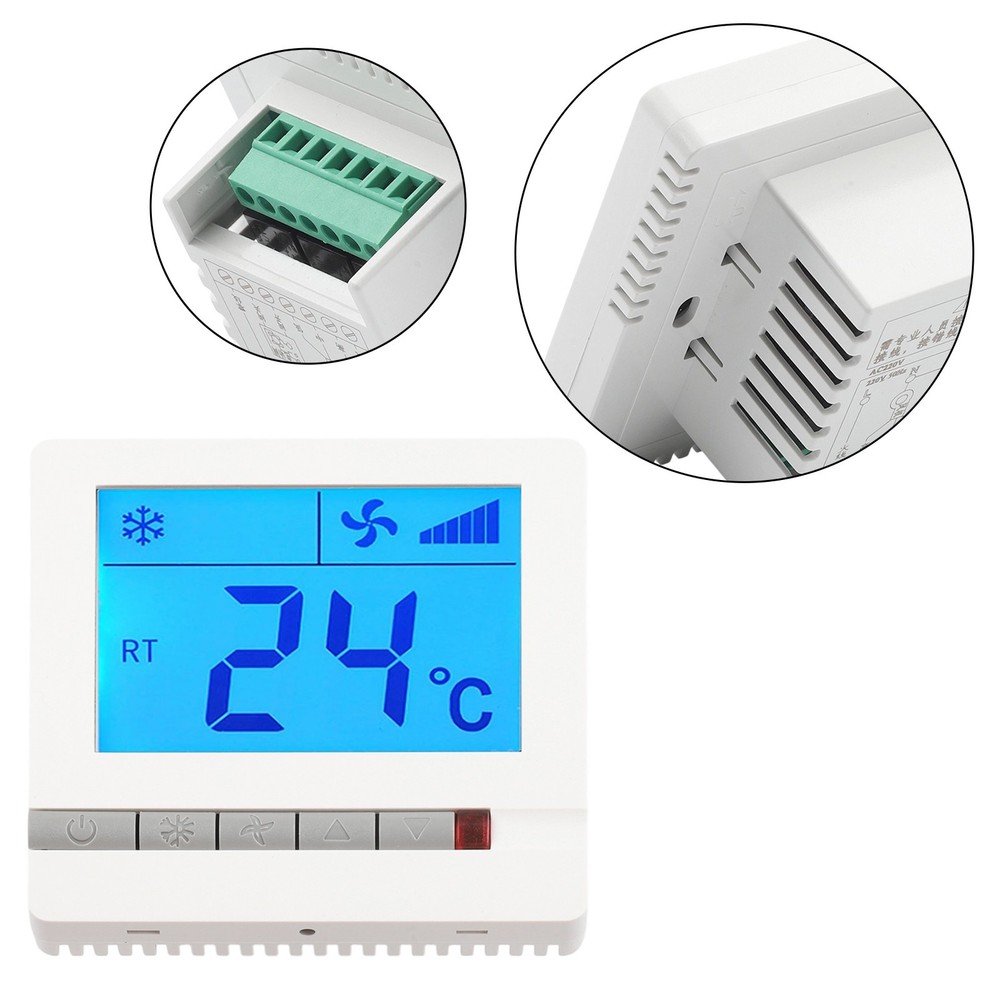 Fan and Temperature Controller with Large LCD Display for Easy Reading