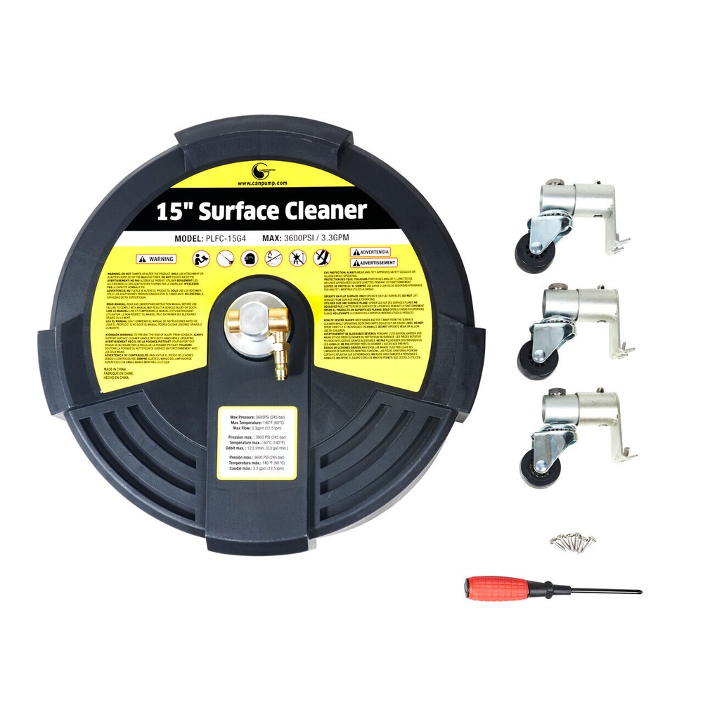 Canpump 15-in Plastic Surface Cleaner, 3600 psi