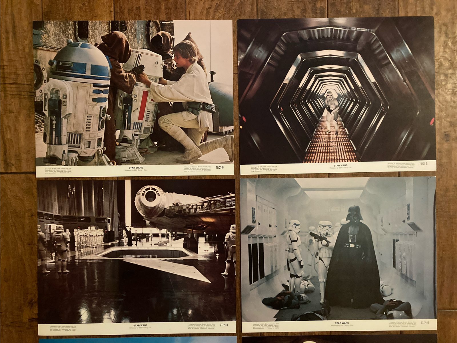Star Wars - Original 1977 MINT Lobby Card Set. - George Lucas - Harrison Ford