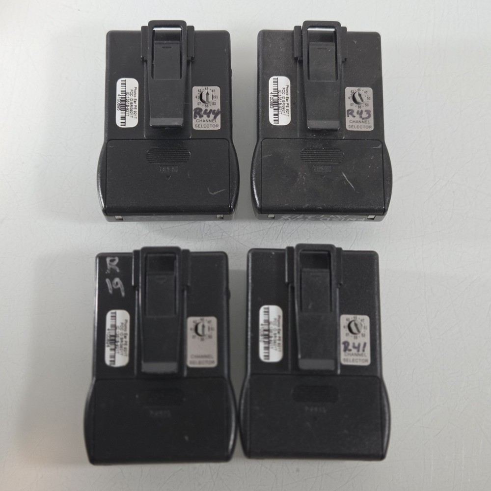 4 Bodyworn Transmitter 921T Radium 216MHz Phonic Ear UNTESTED - 1 DOESNT TURN ON