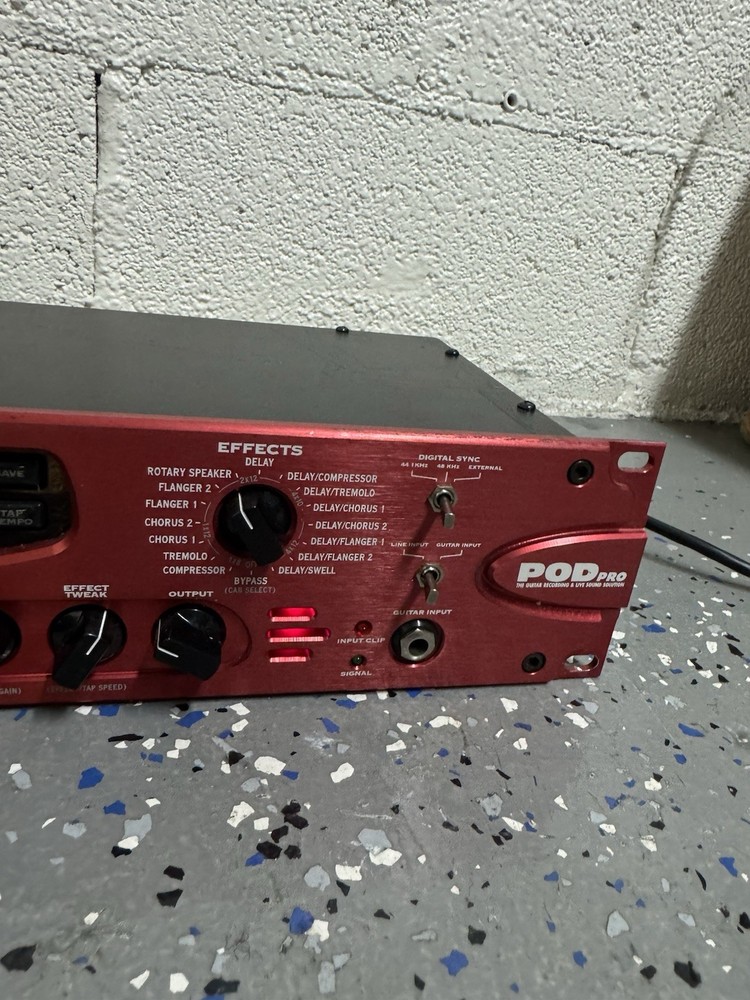 Line 6 POD Pro Rack Multi-Effects Processor for Electric Guitar Digital
