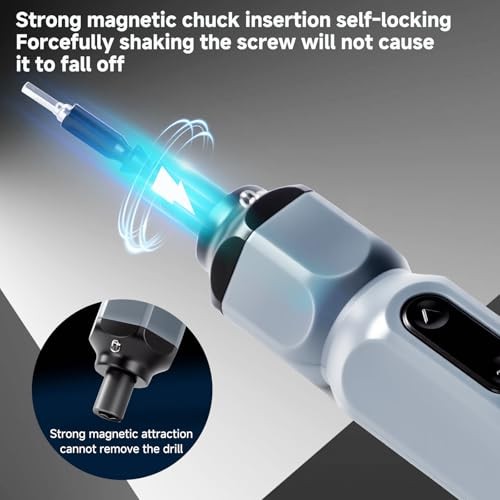 Electric Screwdriver 3.6V，Mini Cordless Power Screwdriver Set, Precision Bits