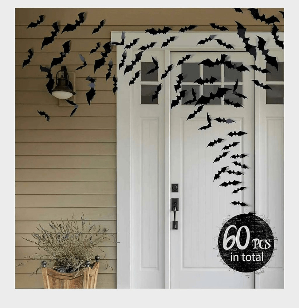 NIP COOGAM 60 PIECE 3D BAT DECOR