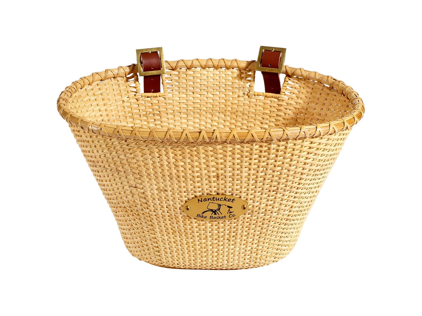 Nantucket Lightship Oval Basket 14in (l) x 10in (w) x 8.5in (h) Natural