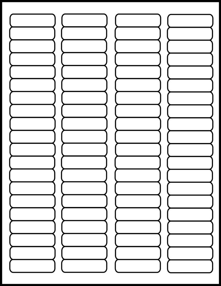 Clear Labels 1 3/4 x 1/2 Laser Printable #1705CM 25 Sheets