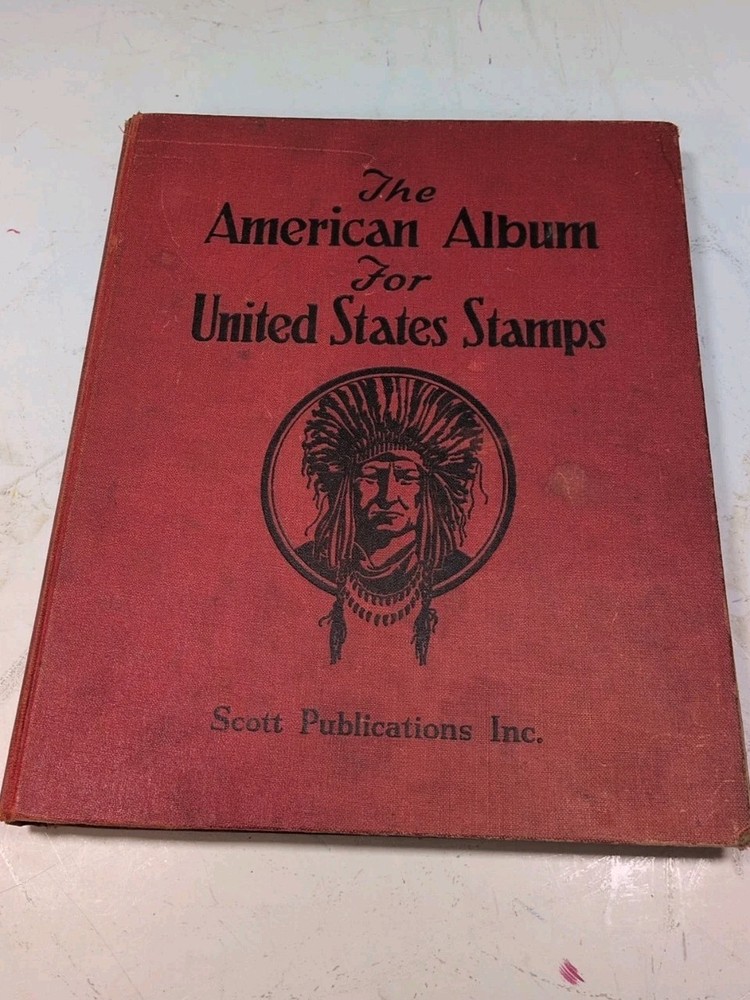 1943 The American Album For United States Stamps- Scott Stamp & Coin Co W Stamps