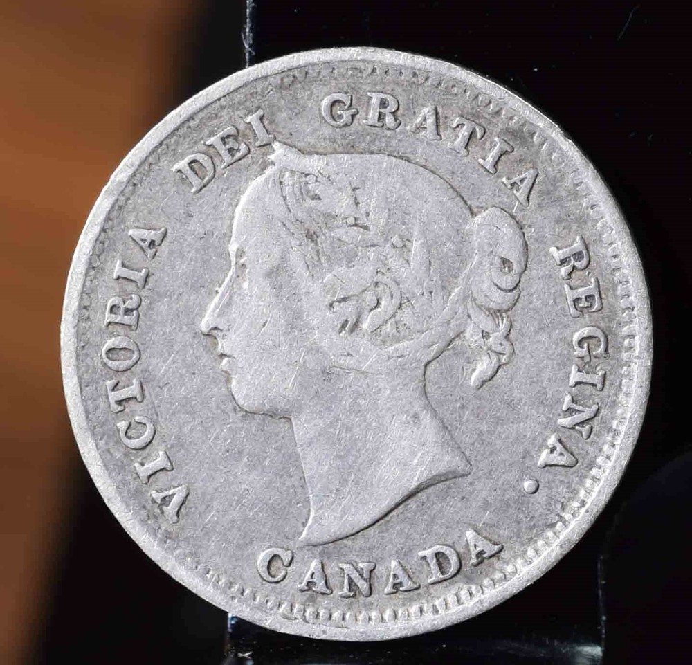 1889 Canada Silver 5 Cents - VF KM#2 $90