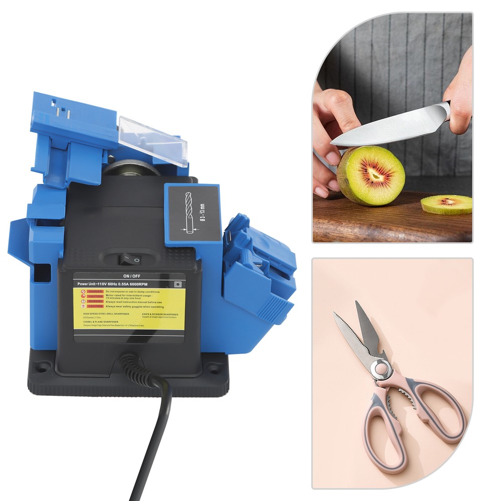 3-13mm Electric Knife Sharpener Scissor Drill Chisel Sharpening Grinder Machine