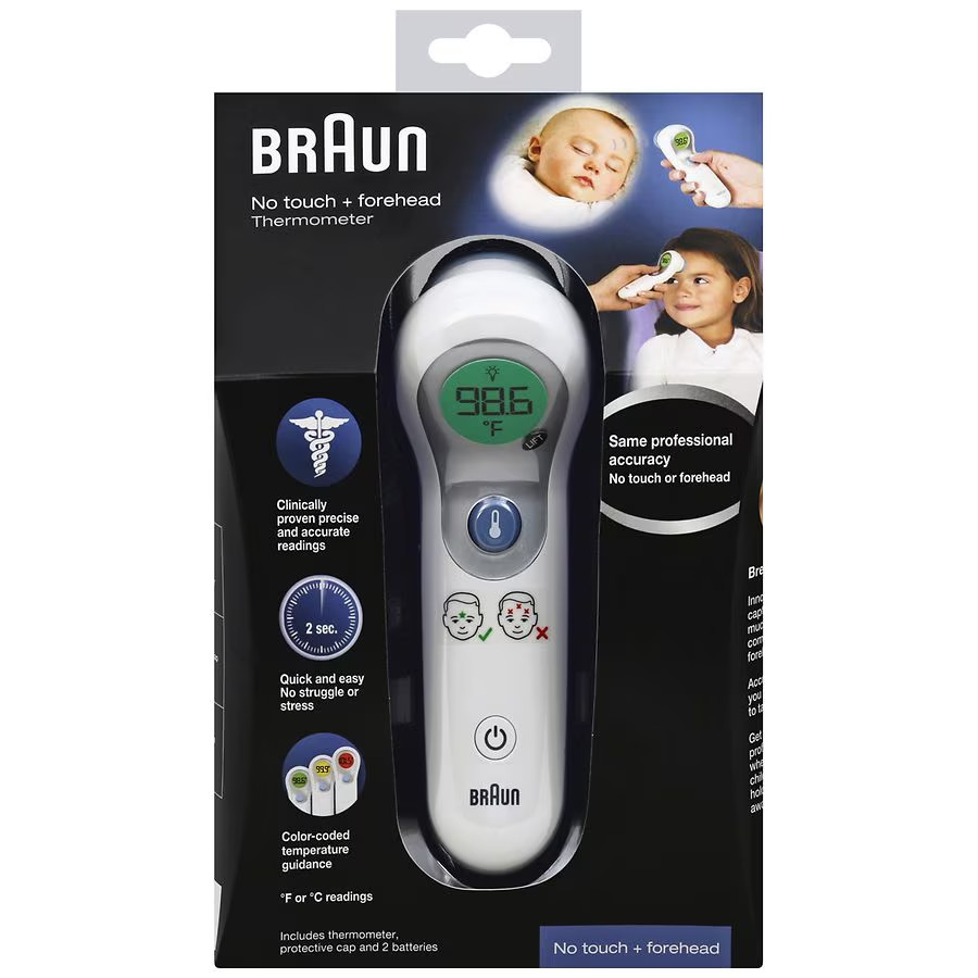 Braun No Touch Forehead Digital Thermometer NTF3000 OPEN BOX