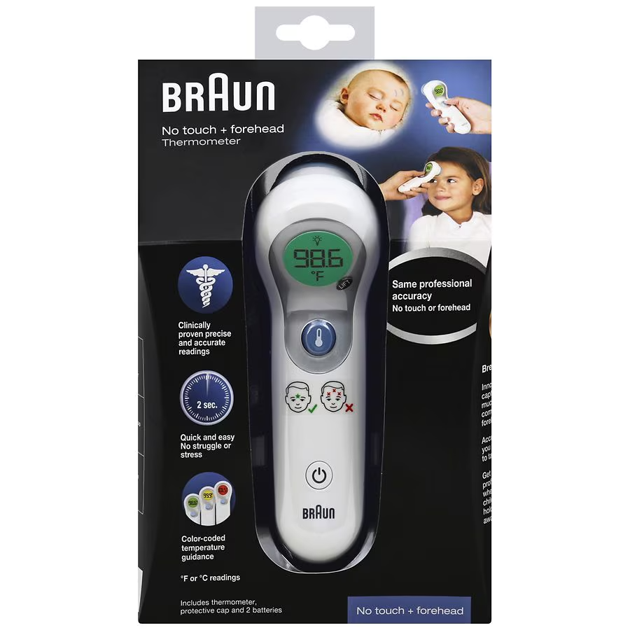 Braun No Touch Forehead Digital Thermometer NTF3000 OPEN BOX
