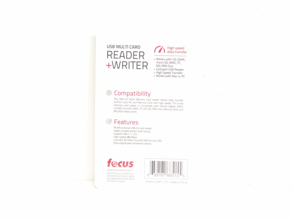 Wrist Strap. SD card reader and 2 Sd card pouches