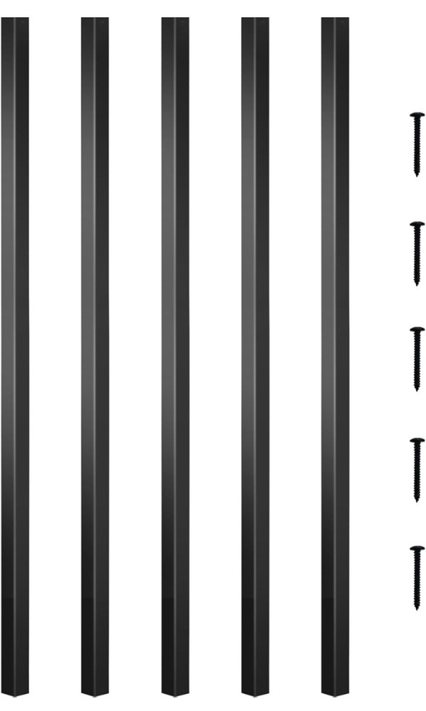 VEVOR 101 Pack 26"x3/4" Deck Balusters Metal Spindles Railing & Screws