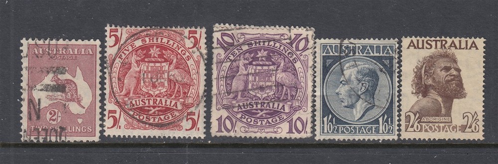 Australia 1945-1952 Shilling Values (USED)