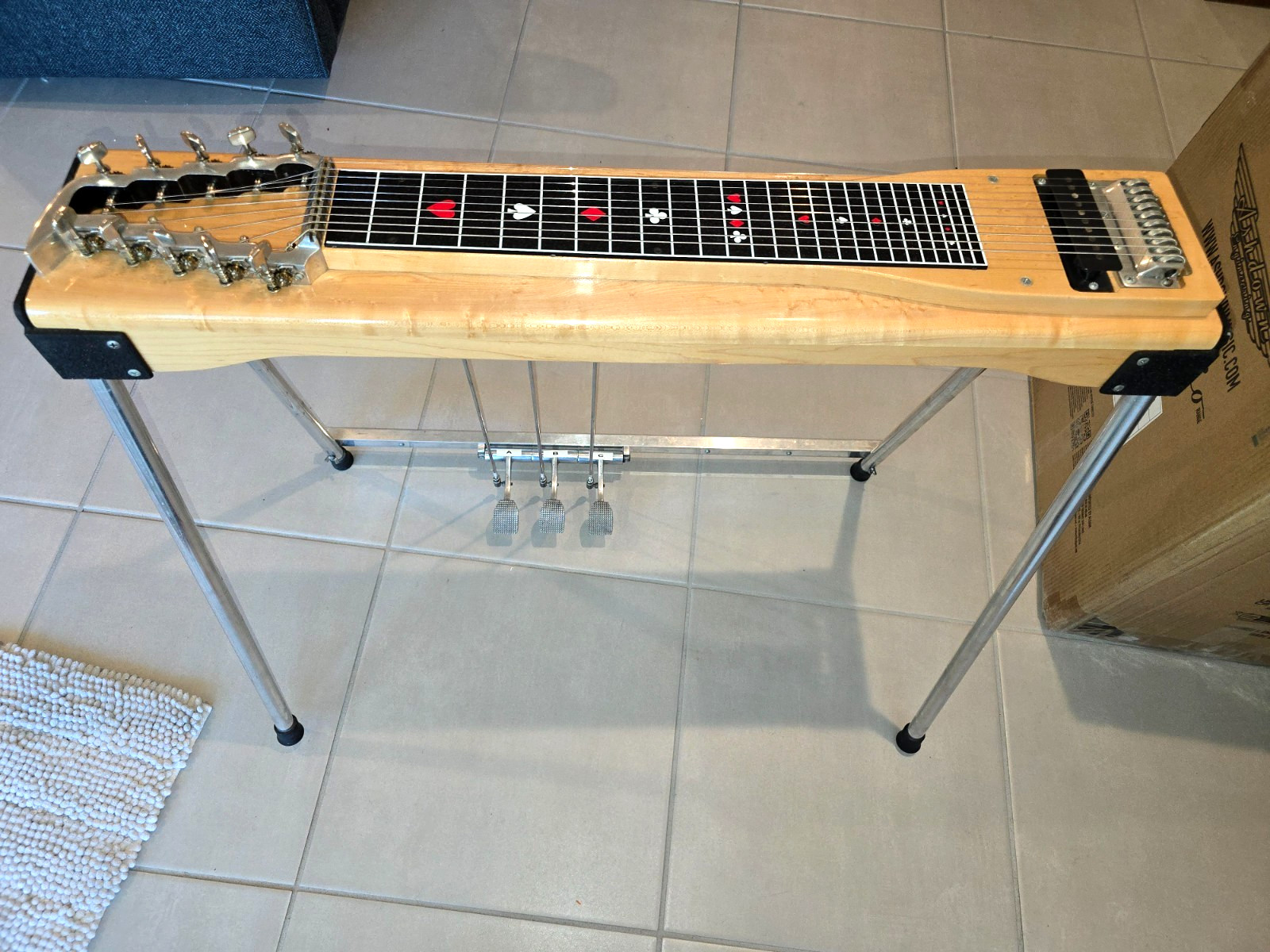 Sho Bud Maverick Pedal Steel Guitar w/Hard Case, Mint Free Knee Lever Kit w/BIN!