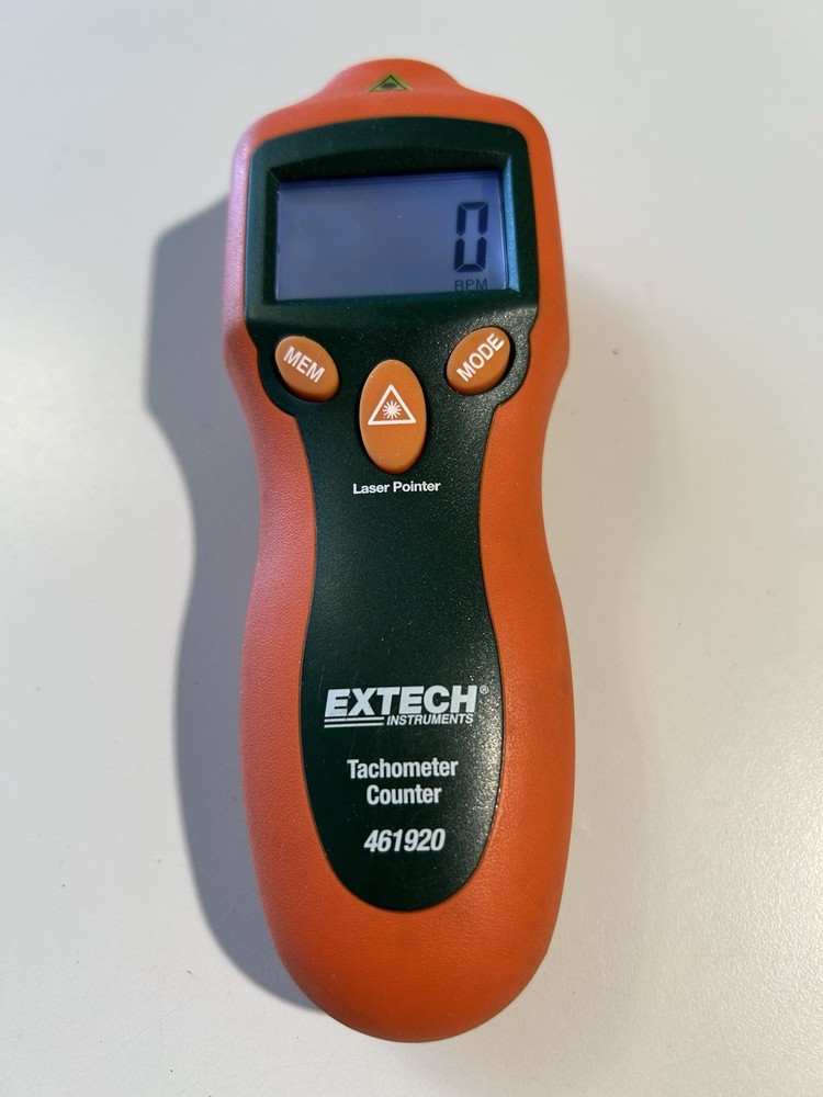 Extech Instruments 461920 Tachometer Counter Pristine Condition New Battery