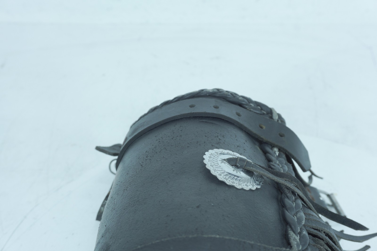 1986 Harley Sportster Limited Liberty OEM Front Onboard Tool Bag Leather Storage