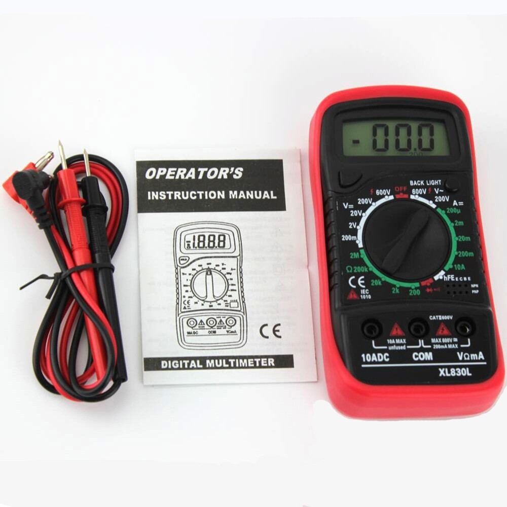Multi Function Digital Multimeter for AC DC Voltage and Current Measurement