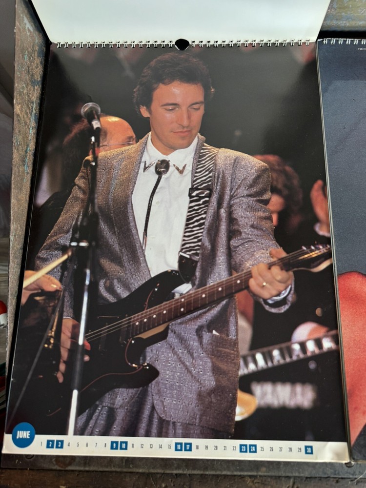 Three Bruce Springsteen calendars vintage 1990, 1991 & 1992