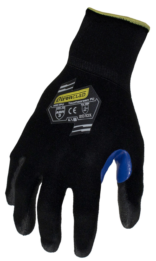 12 PAIR / DOZEN IronClad KKC1PU Command Touch Knit Gloves Nitrile - Select Size