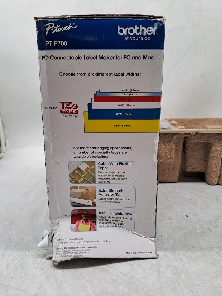 Brother P-Touch PC Connectable Label Maker (PT-P700) White