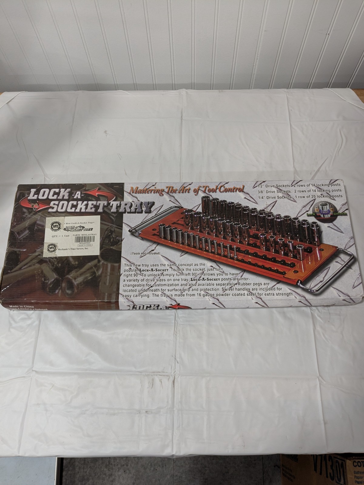 Mechanic's Time Saver 76 Pc Capacity Locking Socket Organizer Tray MTS-LASTRAY