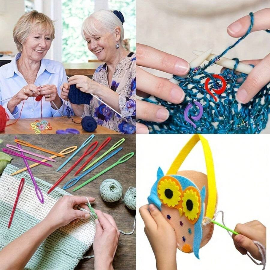 10x Vibrant Cylindrical Needle Threaders Effortless Sewing Tool DIY Thread kit