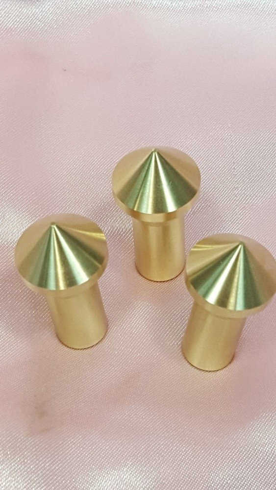 Gunsmith Tools - 3 Brass Muzzle Laps - Rifle Or Pistol Crowning - Lapping Crown