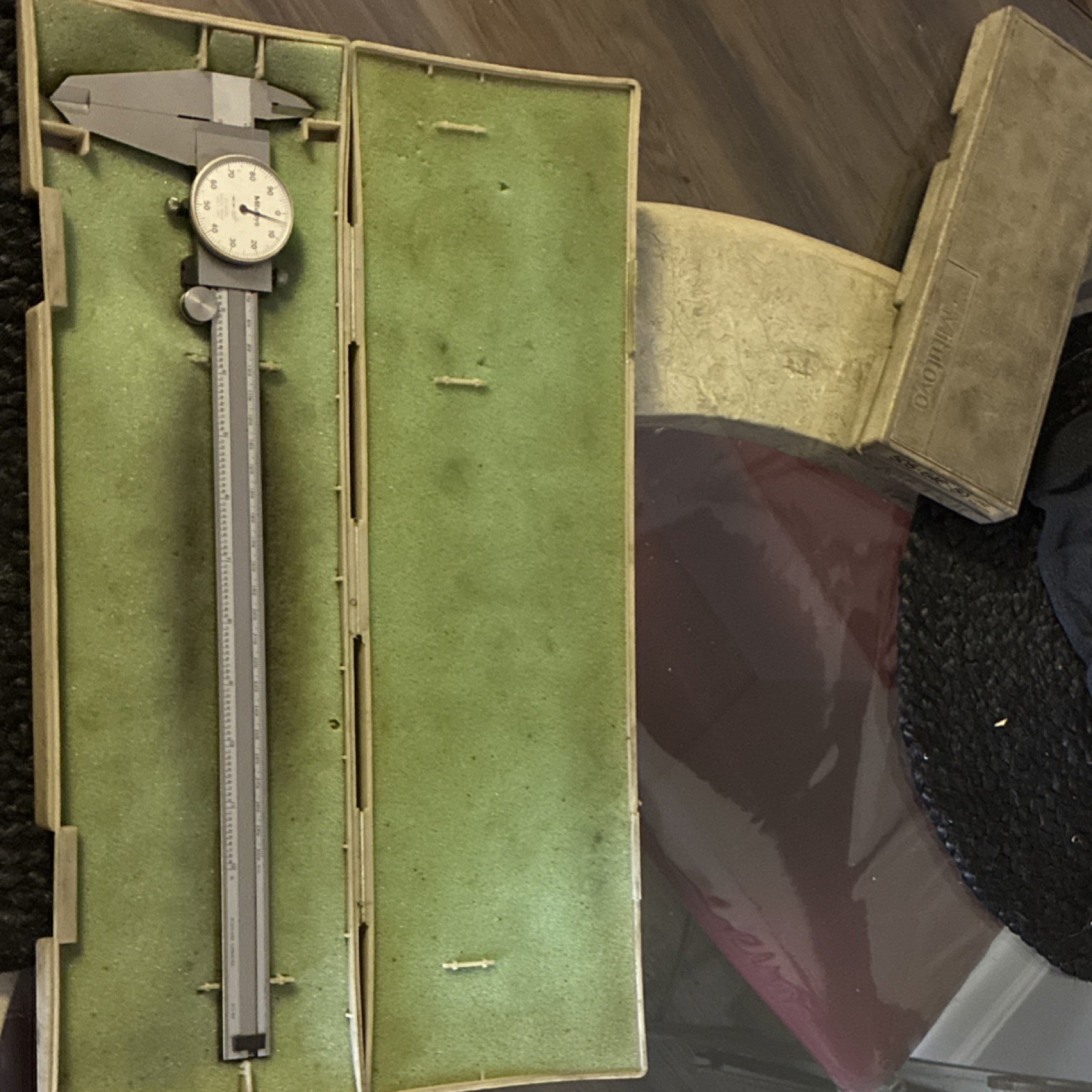 Mitutoyo 12” Dial Caliper Precision Measuring Tool with Protective Case