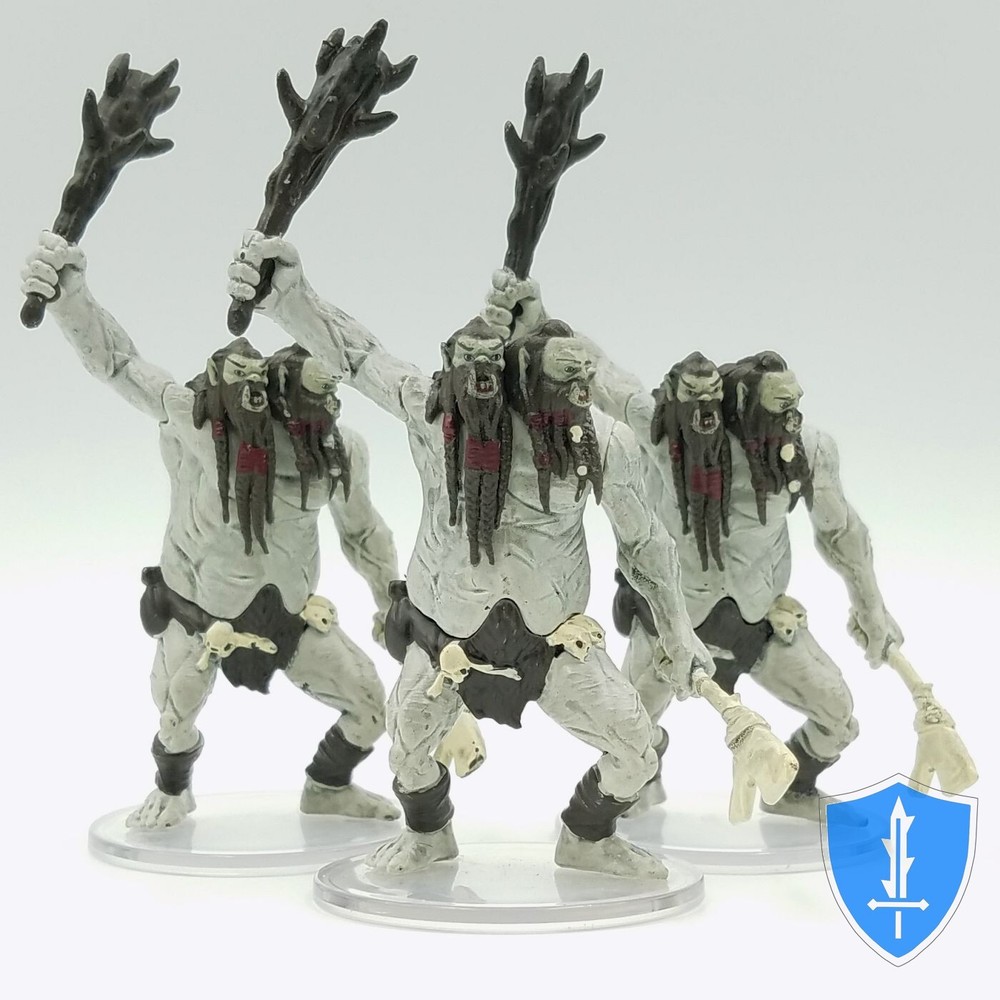Ettin x3 - Elemental Evil #27 D&D Miniature