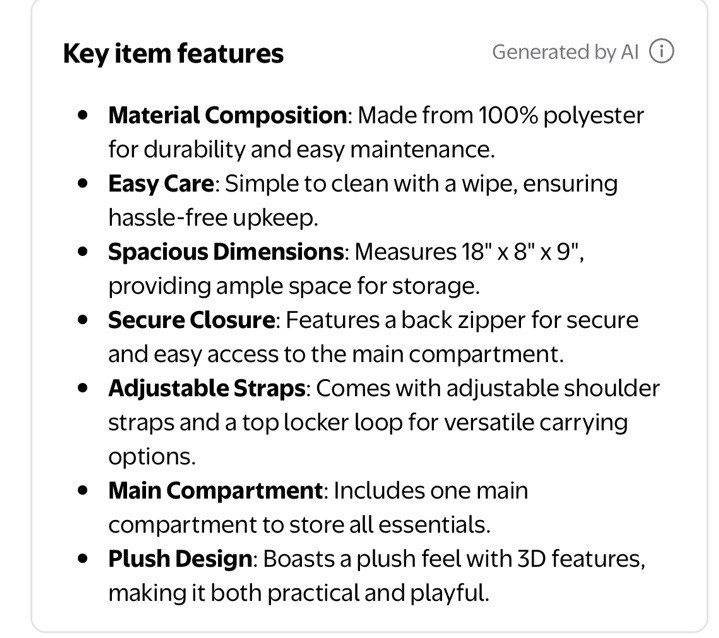 NWT Bluey Kids' 16" Plush Backpack