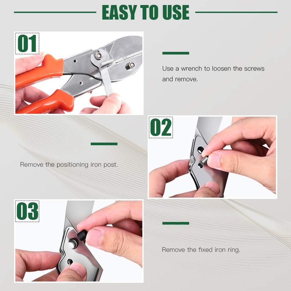 7Pcs Multi Angle Miter Shear Cutter, Multifunctional Trunking/Miter Shears wi...