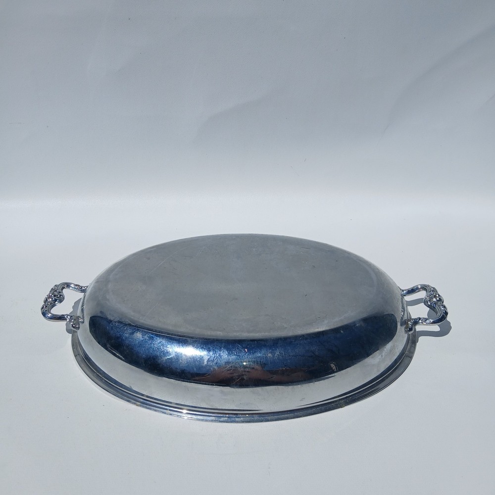 Vintage Small silver-plated oval serving dish
