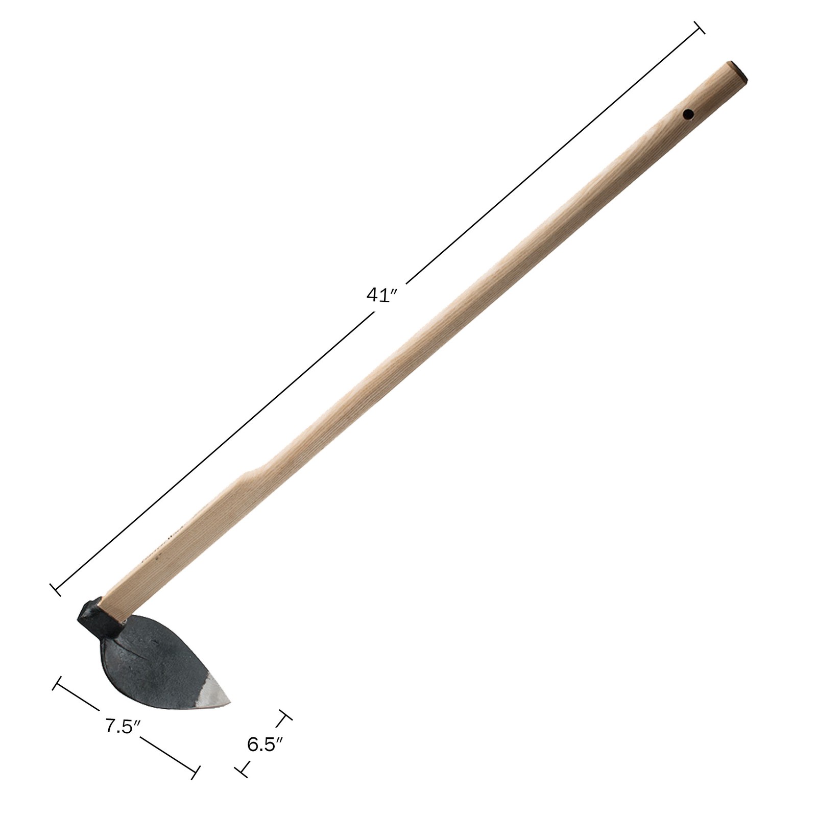 Hoe Garden Tool 41” Heart-Shaped Steel Garden Hoe with European Ash Wood Handle