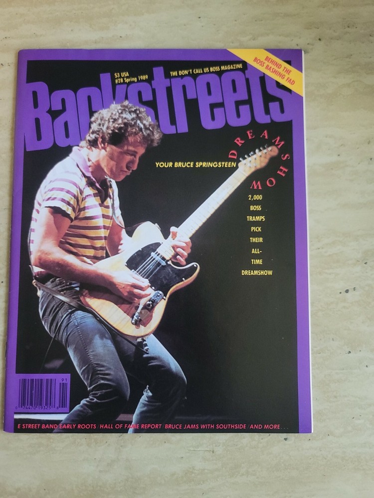 BACKSTREETS Magazine Issue #28  Bruce Springsteen Spring 1989