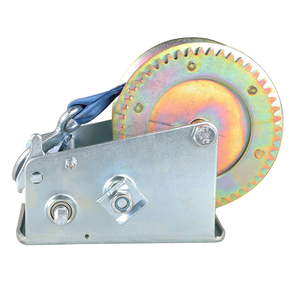 3500 lbs Dual Gear Hand Winch Hand Crank Manual Boat ATV RV Trailer